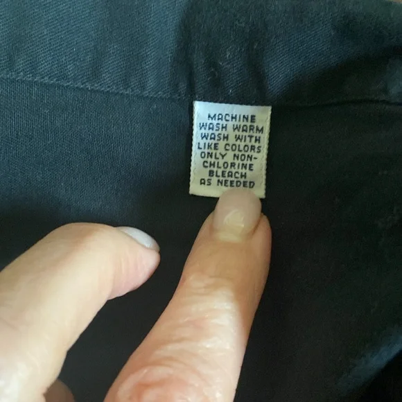 Ralph Lauren “Blake” size large 100% cotton black button down - Picture 5 of 5